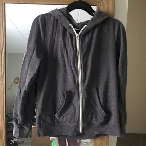 Grey Zip up hoodie